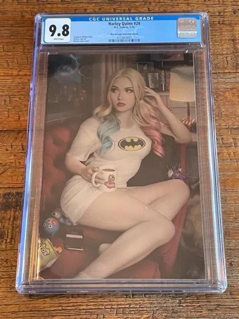 Harley Quinn #24 Cgc 9.8 Warren Louw J Scott Campbell Homage Foil Virgin Variant