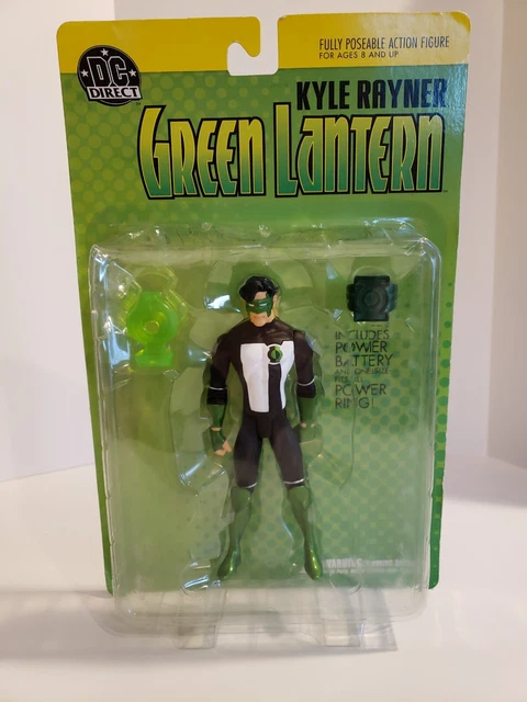 Green Lantern Kyle Rayner Action Figure w Power Battery&Ring NEW DC Direct 2003