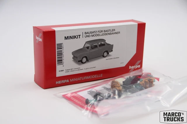 herpa modèle réduit Trabant Kübel, Miniature à l'échelle 1:87, pièce de Collection, fabriqué en Allemagne, modèle en Plastique, Couleur : Jaune
