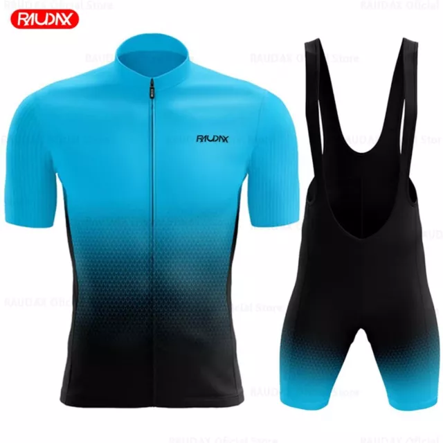 Team Training Cycling Clothing Breathable Men Short Sleeve Cycling Jersey Sets 2