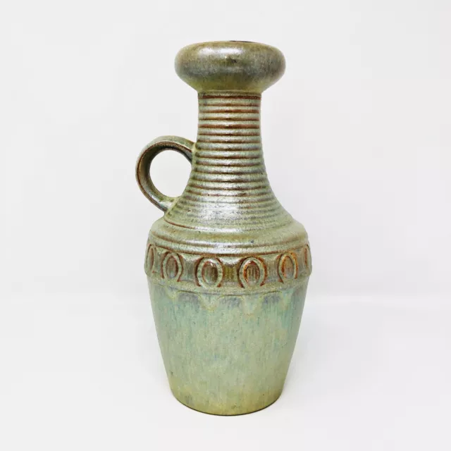 Jasba Keramik Vase 1707-25 Vintage West German Art Pottery Opalescent Glaze