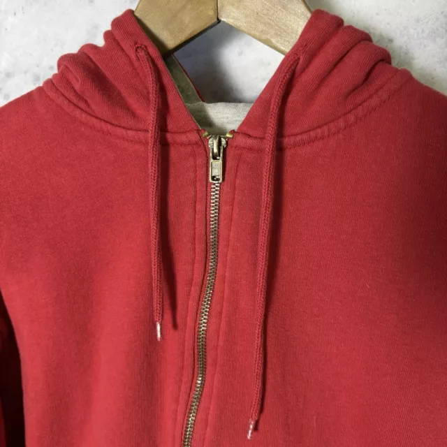 VINTAGE DICKIES THERMAL Lined Hoodie Sweatshirt Mens Small Full Zip Y2k ...