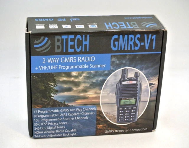 BTECH GMRSV1 2WAY GMRS Radio + VHF/UHF Scanner EUR 45,22 PicClick FR