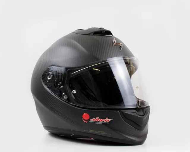 Casque Intégral Moto Scorpion EXO 391 Air Haut Noir Rouge Black