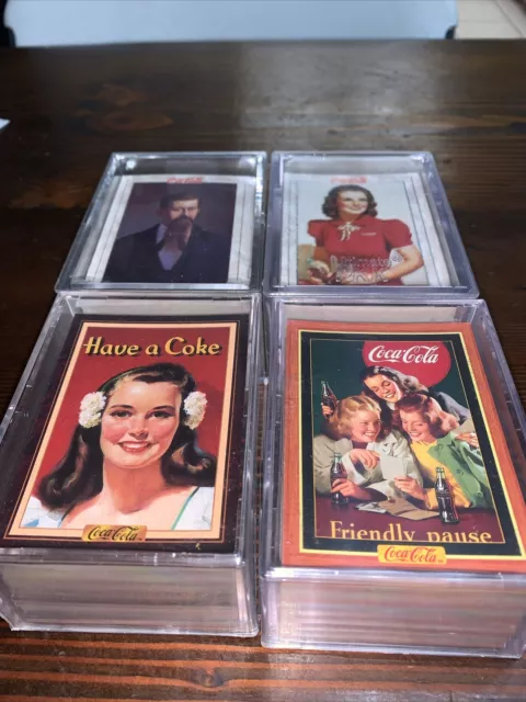 COCA-COLA SERIES 1-4 Collect-A-Card 1995 Complete Trading Card Sets