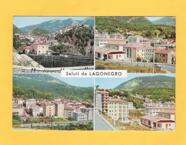 Cartolina saluti da Lagonegro vedute viaggiata 1971