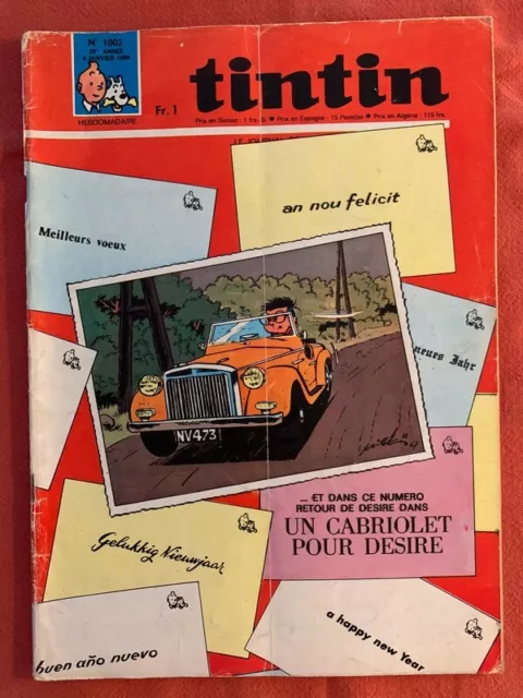 Le Journal de Tintin n°1002 - 20ème année - Année 1968 - Livre Jeunesse