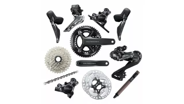 Groupe Complet Vélo de Course Disque Shimano Ultegra R8150 Di2 2x12 S Groupset