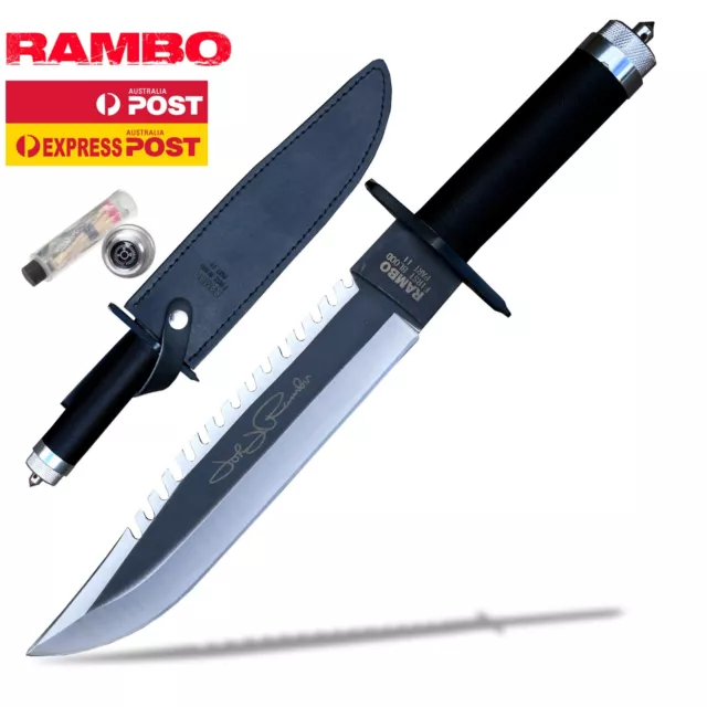 Rambo 2-Survival knife-Tactical-Military knife-large hunting and camping knife