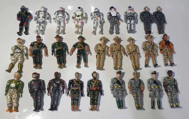 VINTAGE LOT GI Joe Bootleg LANARD Toys, The Corps 16 Figurines