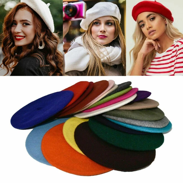 Béret Femme à Carreaux Avec Nœud - Fausse Laine Réglable - Chapeau Seau Pour Automne Hiver - Neuf Avec étiquettes