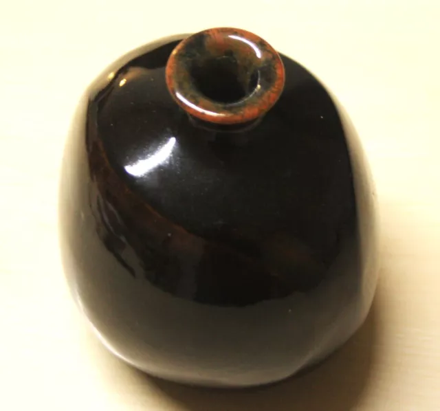 HORST KERSTAN  Studiokeramik  Vase Kugelform Höhe 15 cm, Durchmesser  13 cm