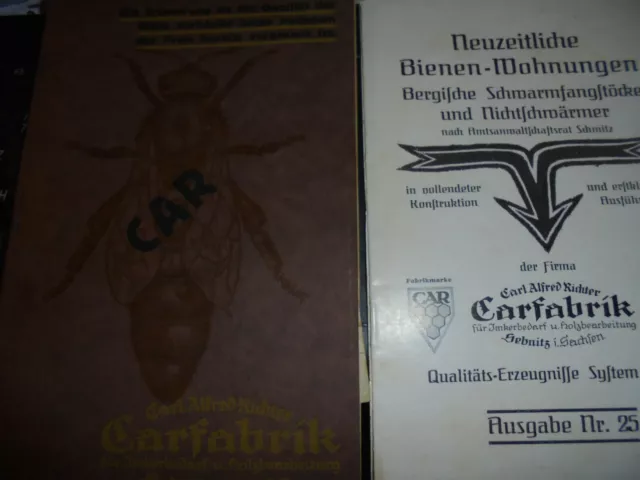24416 Carfabrik Katalog Bienenzucht 1920/22 Richter Sebnitz 96 + 16 S Imkerei