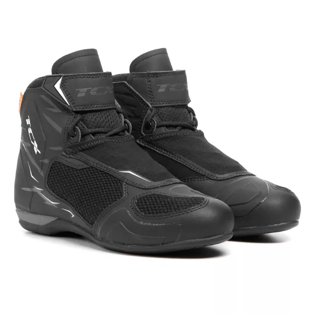 MF6032 - Stiefel Schuhe Motorrad Infos TCX R04D AIR Schwarz/Grau