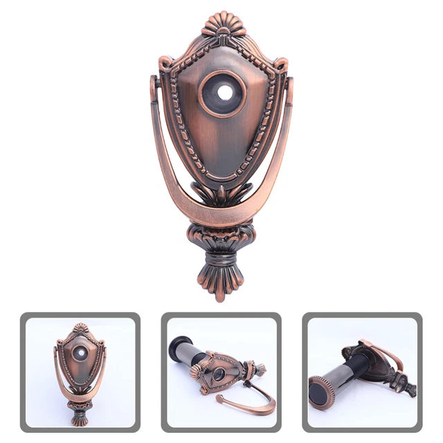 Bussare porta antiporta spioncino ottone vintage battitore porta lega di zinco