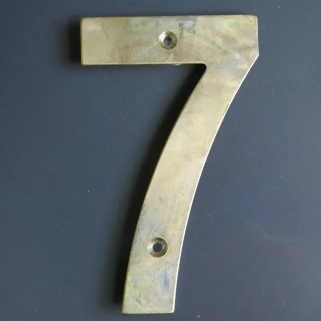 12cm Metal House Gold Numbers patina,rustic