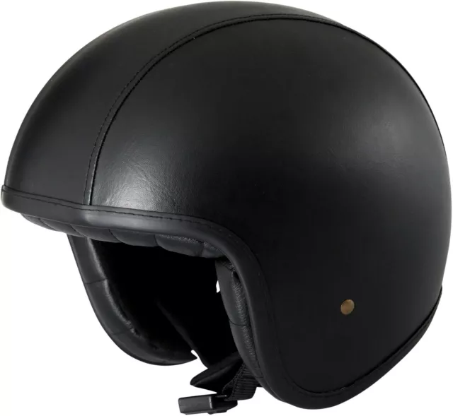 Duchinni D388 Vintage Black Open Face Motorcycle Helmet Crash Helmet NEW