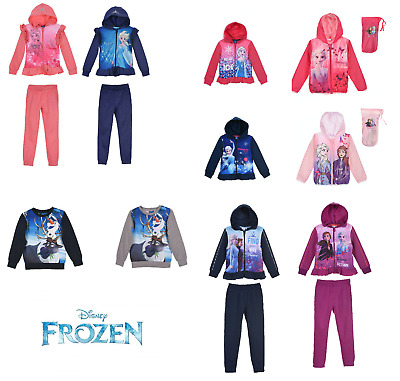 Disney Ufficiale Frozen Ragazze Olaf Felpe Tuta da Ginnastica Impermeabile
