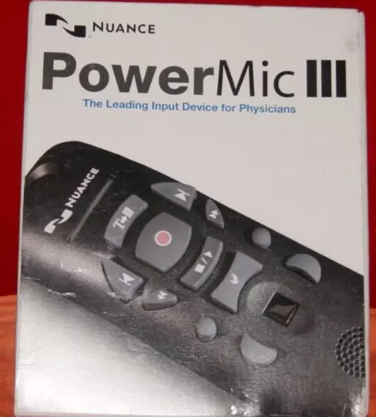 Nuance PowerMic III 0POWM3N9-E 9 ft. Cord Microphone - 0POWM3N9-E01 - New In Box