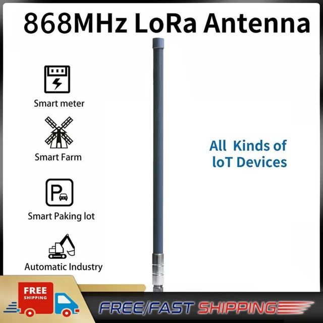 4dBi 858-878MHz for Helium Hotspot Miner Antenna+Magnet Base (45cm Gray)