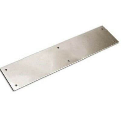 One (1) Hager Push Plate 30S - 3.5x15 Inches - US 32D Stainless Steel w/Hardware