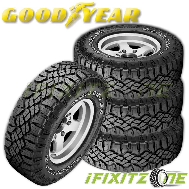 4 Goodyear Wrangler DuraTrac All Season 31X10.50R15LT OWL All-Terrain 3PMSF Tire