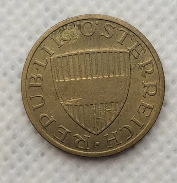 🪙1983 Austria 50 Groschen Coin AU  Aluminum Bronze Money 🪙