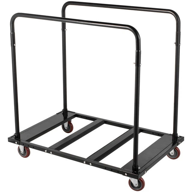 VEVOR 5FT Steel Folding Table Dolly For Round Folding Tables Black 8-10 Tables