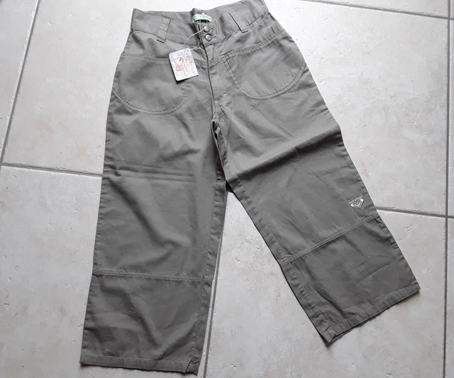 Pantalon Court 100% Lin Beige DNKY Taille Réglable Pour Enfant 6 Ans - Occasion Très Bon état