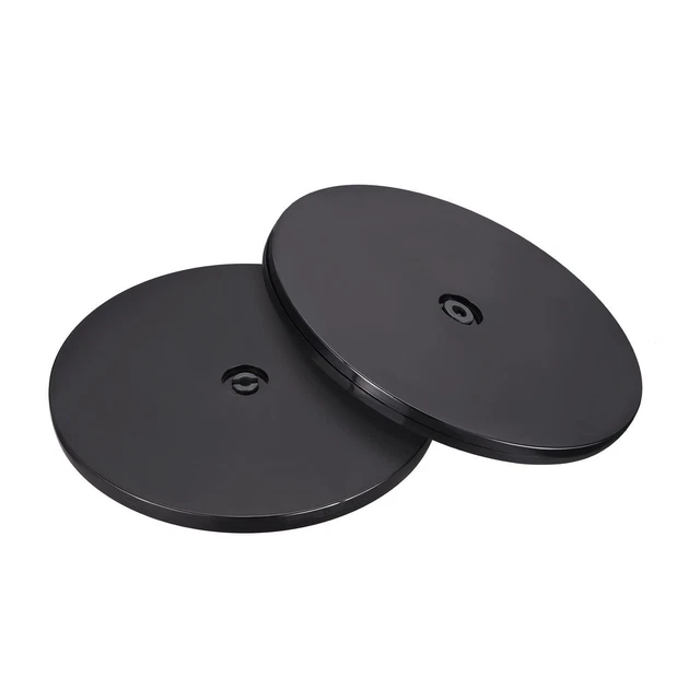 9" Giratorio Soporte con Rodamientos Lazy Susan Placa giratoria, Negro 2pzs
