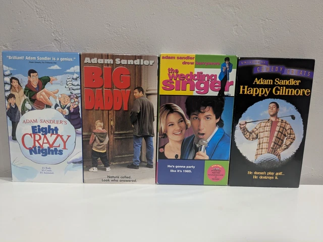 ADAM SANDLER VHS Lot-Big Daddy, Happy Gilmore, Wedding Singer, 8 Crazy ...