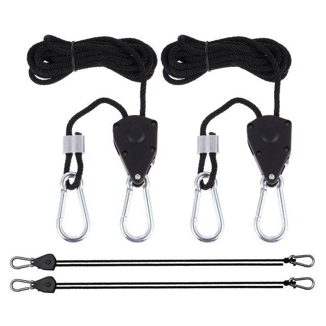 1 Set Einstellbare Seil Clip Aufhänger Ratschen Binden Seil