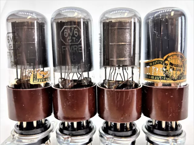 6v6 5s2d 6v6gt cv508 tube Fivre Italy power tubes quad valve 1950's amp