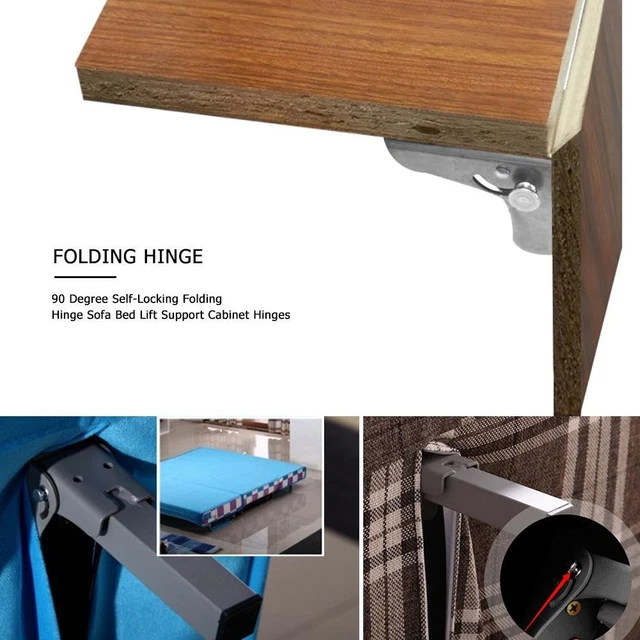 90 Degree Self-Locking Folding Hinges Steel Fold Feet Hinge Hardware Accessories
