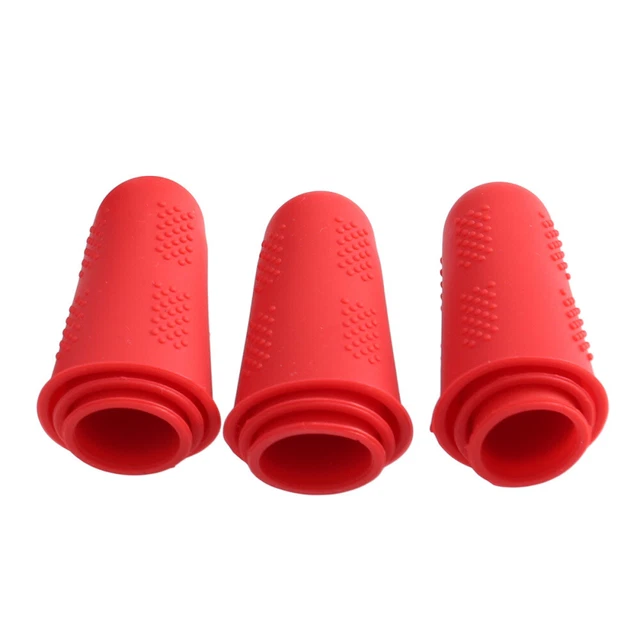 12 piezas cunas para dedos de silicona y puntas para dedos guantes de protección tipo uñas dedos