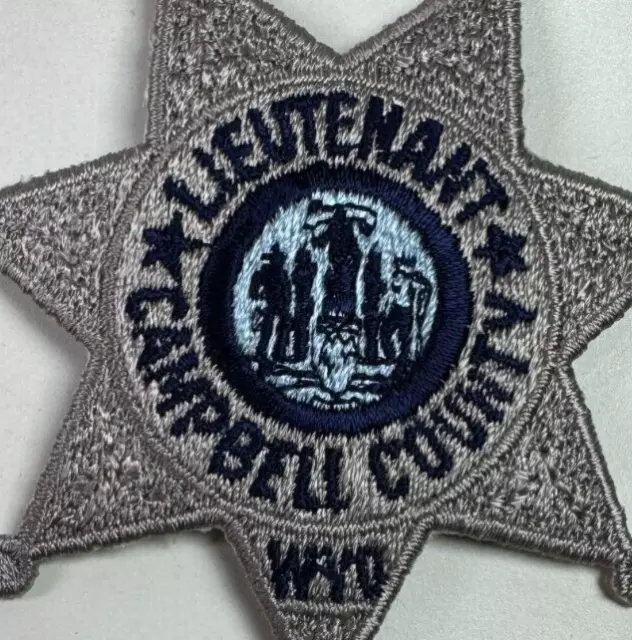 Lieutenant Campbell County Sheriff Wyoming WY 3.25" Patch
