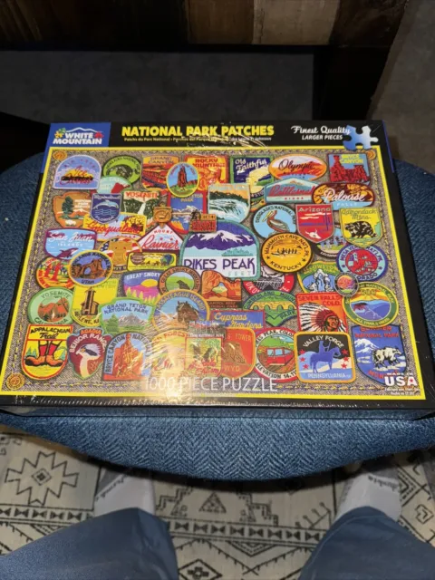 NEW 1000 Piece Puzzle - National Park Patches by White Mountain