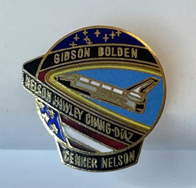 NASA Pin - Gibson Bolden Nelson Hawley Chang Diaz Cenker Nelson - Space Shuttle