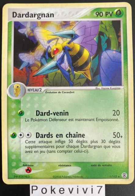 Pokemon Card DARDARGNAN 1/112 Holo Block EX Red Fire Green Sheet FR