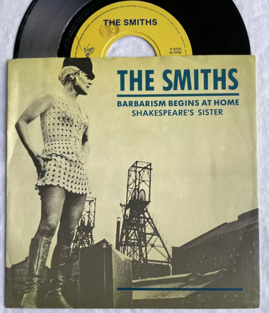 The Smiths -Barbarism Begins At Home- Very Rare Italian 7" with Picture sleeve