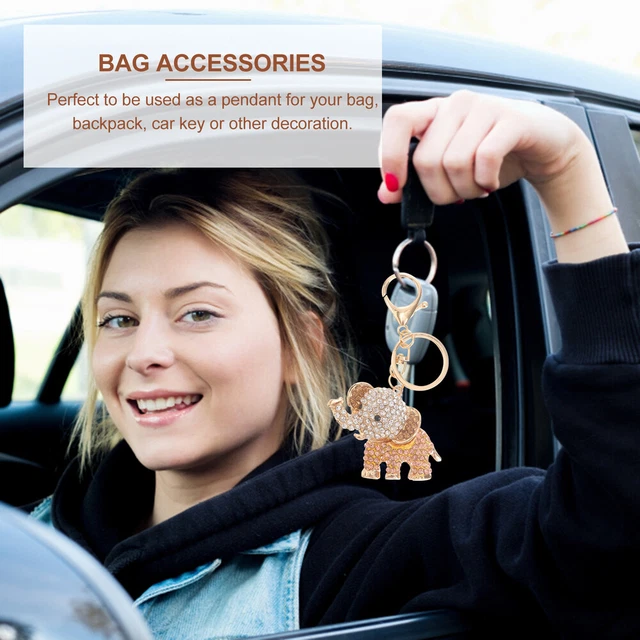 Jewelry Clasps Keyring Metal Keychain White Keychain Lady Bags 6