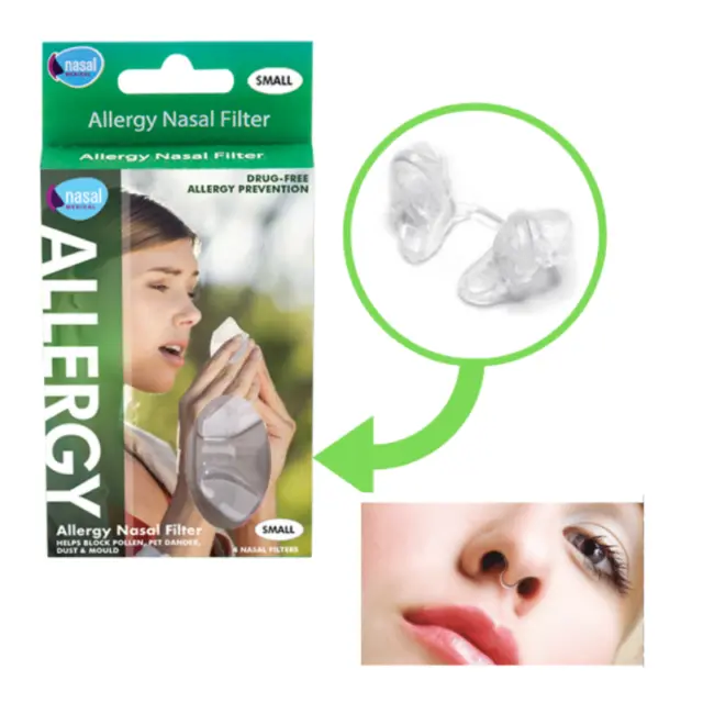 Nasal Filtre Allergie Prévention Foin Fièvre Dust Pet Squames Sneeze Drug Free