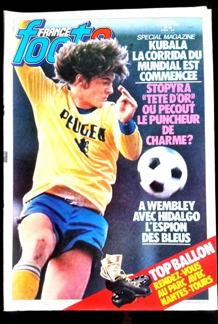 Magazine France Football Original Du 22 Juillet 1986 - Édition Collector (Stopyra, Zaki, Brésil, PSG...)
