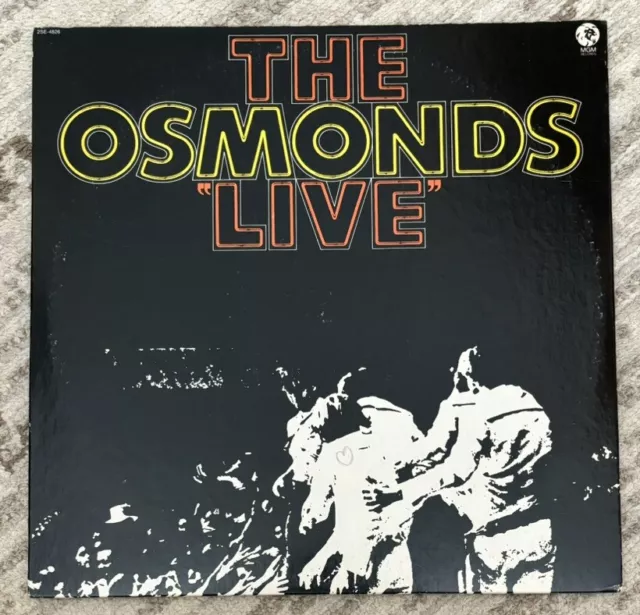 The Osmonds “Live” MGM 2SE-4826 Double LP Vinyl Record (1972) VG++