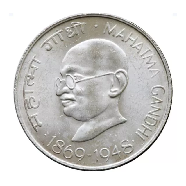 India 50 Paise ( 1/2 Rupee )~ Mahatma Gandhi 1869-1948 Coin