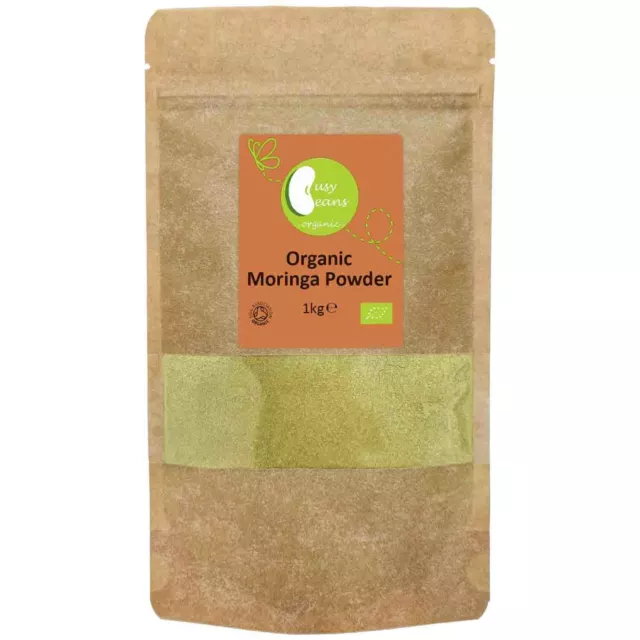 Organic Moringa Powder -Certified Organic- by Busy Beans Organic (1kg)