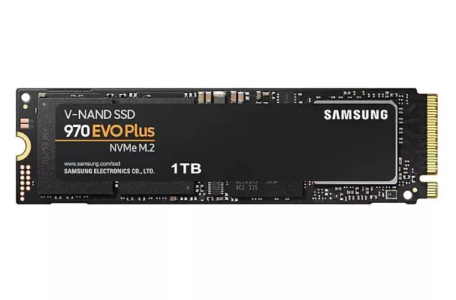 Samsung 970 EVO Plus 1TB PCIe NVMe SSD MLC 3500MB/s 3300MB/s 600K/550K IOPS 600T