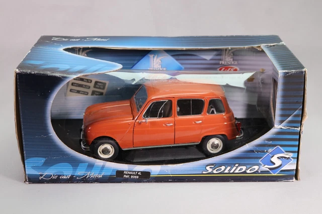 LJ198 SOLIDO PRESTIGE 8069 1/18 Renault 4L rouge brique