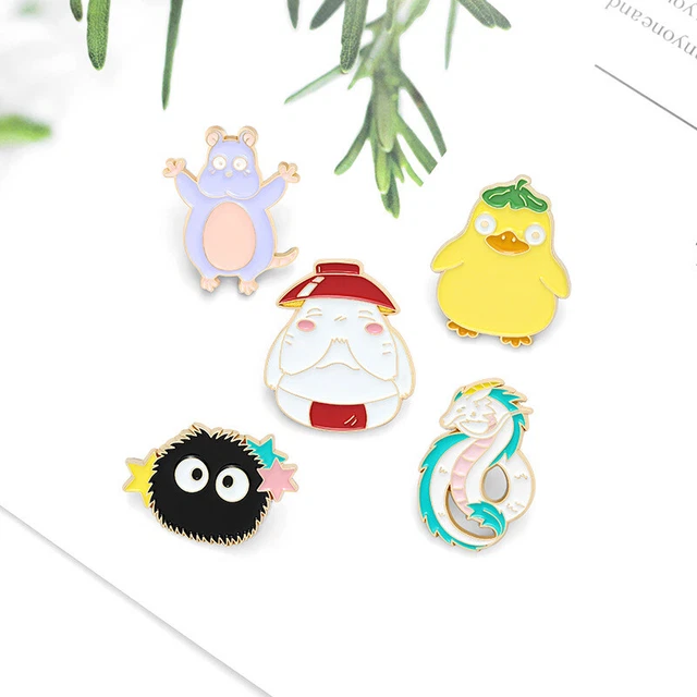 CREATIVE HAYAO MIYAZAKI series Enamel Pins Spirited Away Badge Japanese ...