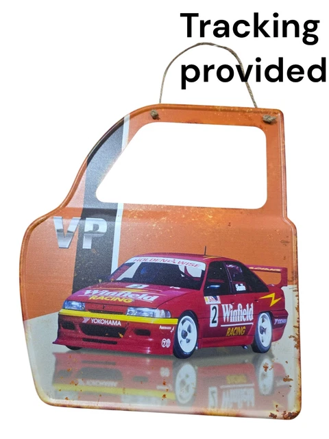 HOLDEN RACING VP EMBOSSED HANGING CAR DOOR DECOR Metal Sign 31x36cm ...
